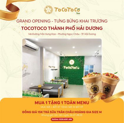 Toco Toco Bubble Tea Khuyến Mãi 50 OFF 2024 Vua Khuyến Mãi