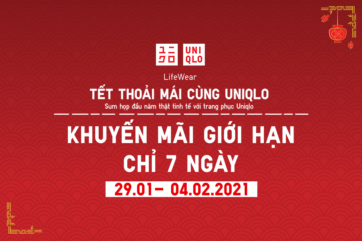 Tưng Bừng Sắm Tết Cùng Uniqlo: Giá Đặc Biệt Từ 199K