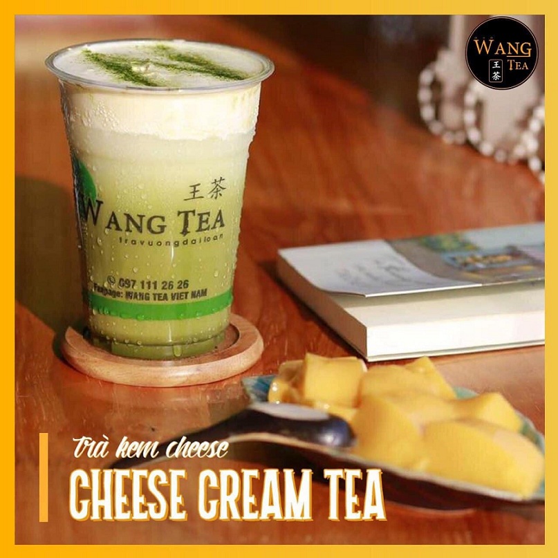 wang tea matcha cheese cream tea