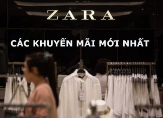 Zara khuyến mãi 65% cho các sản phẩm