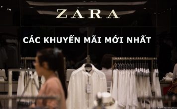 Zara khuyến mãi 65% cho các sản phẩm
